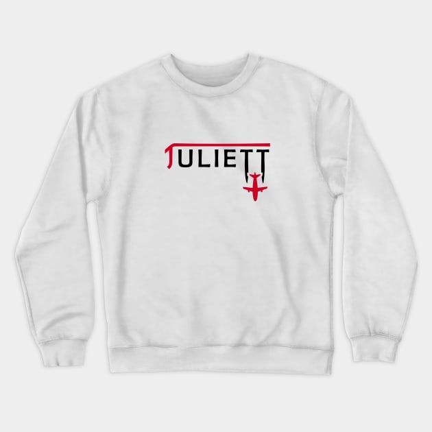 JULIETT Aviation Phonetic Alphabet Pilot Airplane Crewneck Sweatshirt by For HerHim